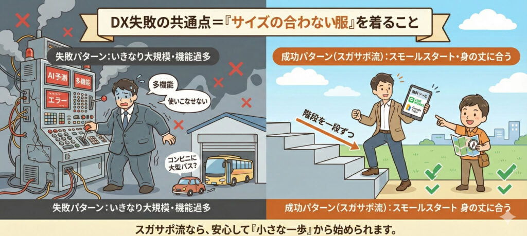 失敗する会社にはある共通点がある｜DX・業務効率化で痛い思いをしないために