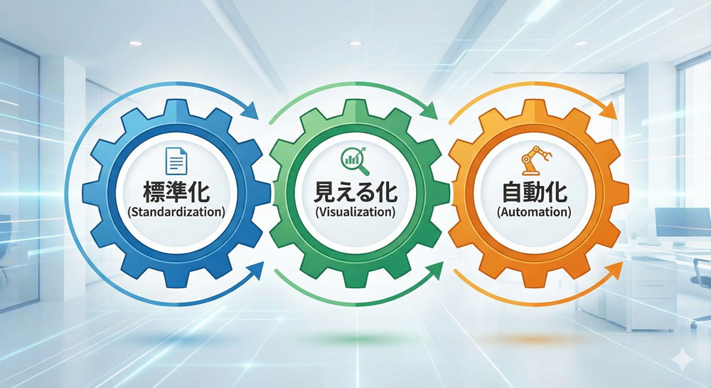 業務効率化の正しい順番「標準化→見える化」で仕事は劇的に変わる
