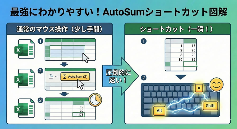 オートsumショートカットキー