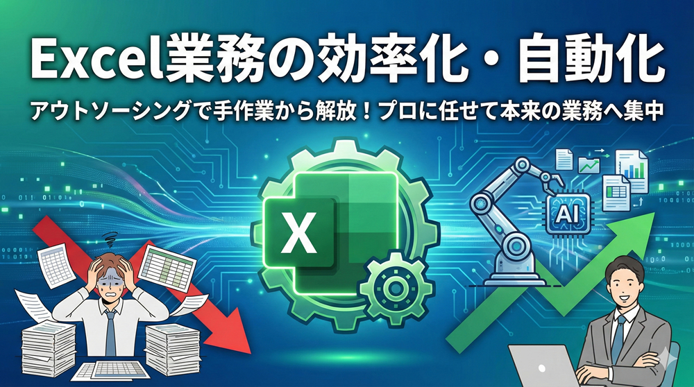 エクセル業務の効率化・自動化は専門業者へ