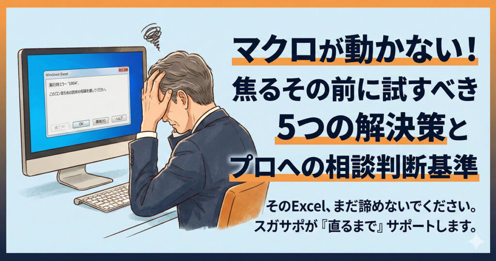 マクロが動かない焦るその前にすべき５つの解決策とプロへの相談判断基準