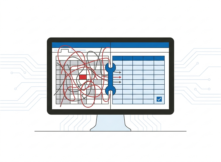 Excel・スプレッドシートの修理・改善
